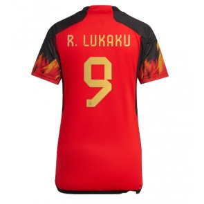 Belgia Romelu Lukaku #9 Koszulka Podstawowych Kobiety MŚ 2022 Krótki Rękaw